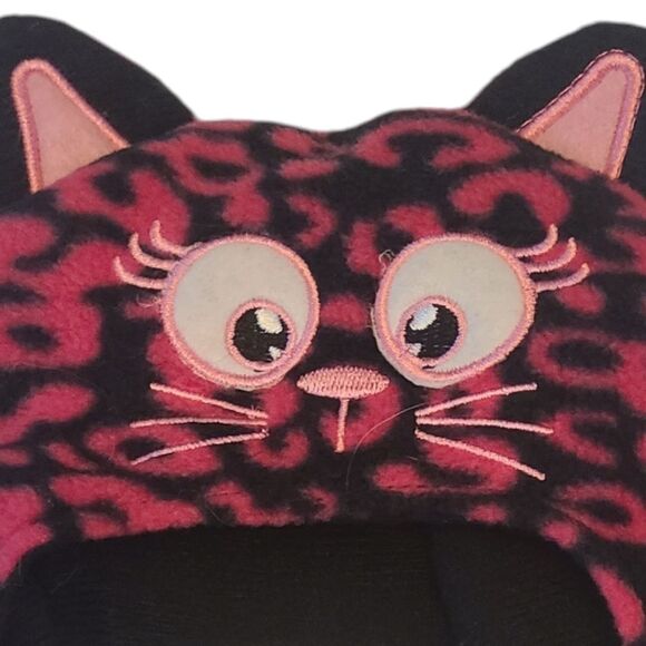 18" Doll Fleece Coat and Kitty Cat Hat Set Pink and Black‎ - Picture 8 of 12